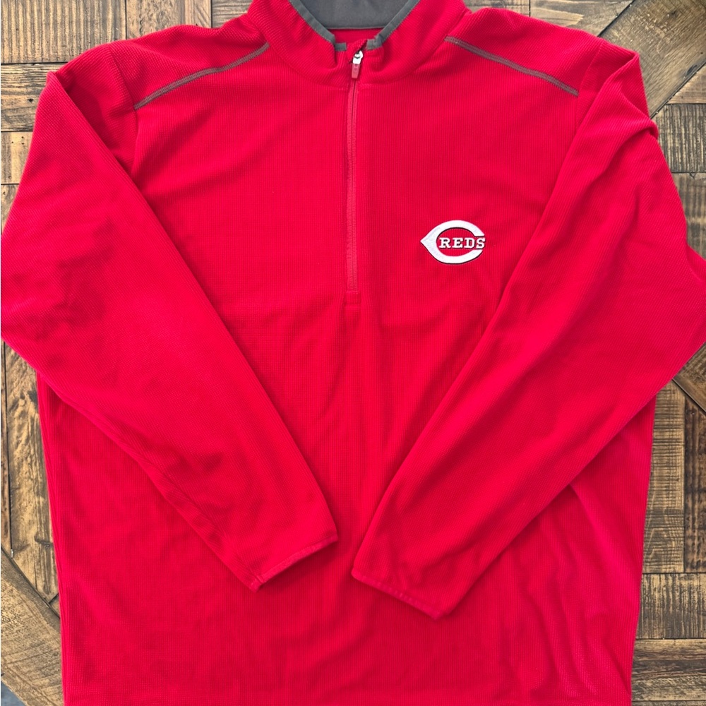 Antigua Reds Red Quarter-Zip Pullover